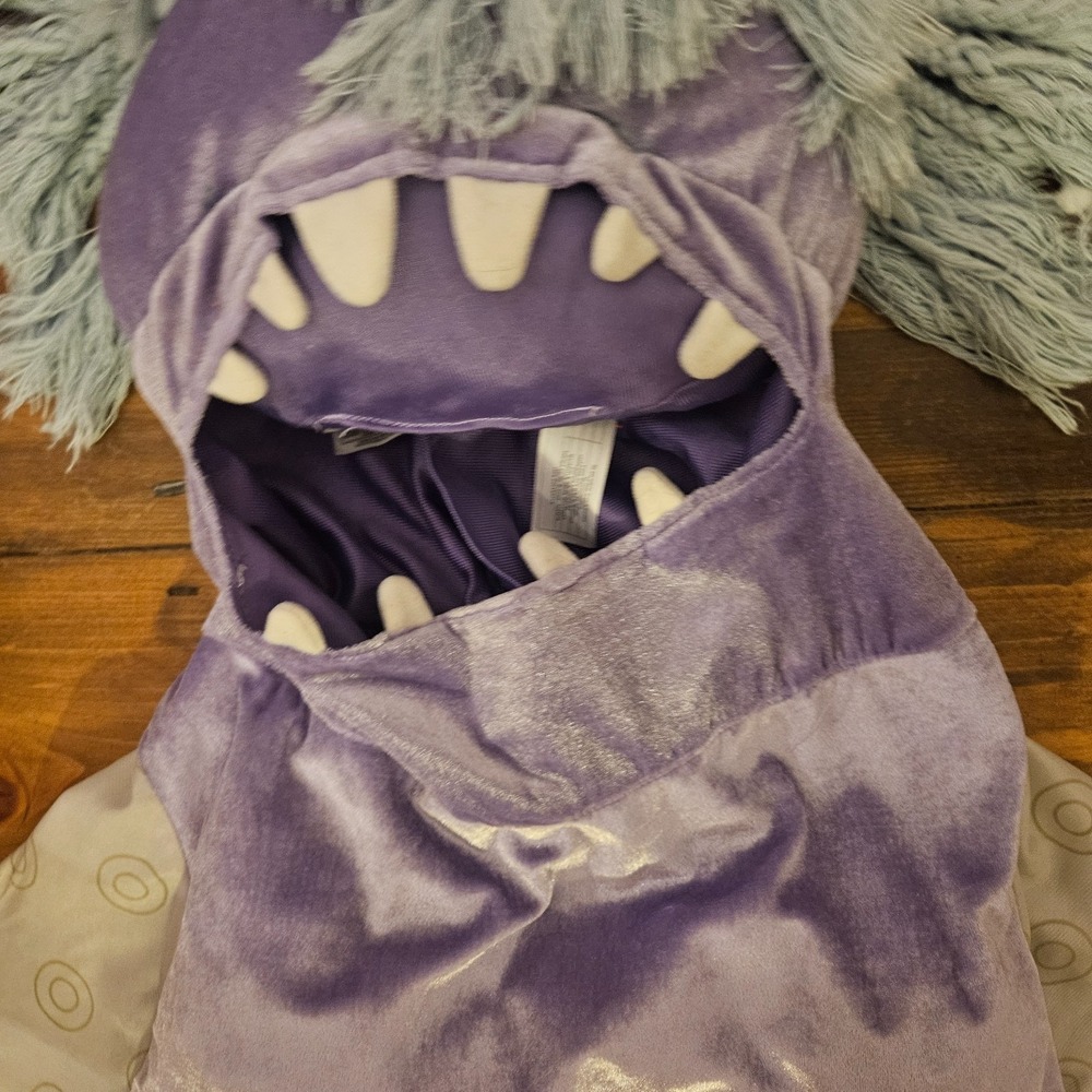 Disney Store Monsters Inc Boo Monster Costume XXS Purple Plush Pixar - Picture 5 of 16